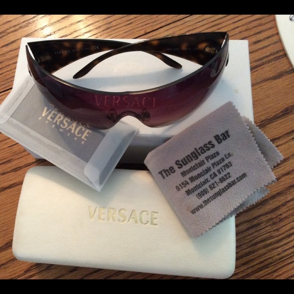 versace wrap around sunglasses